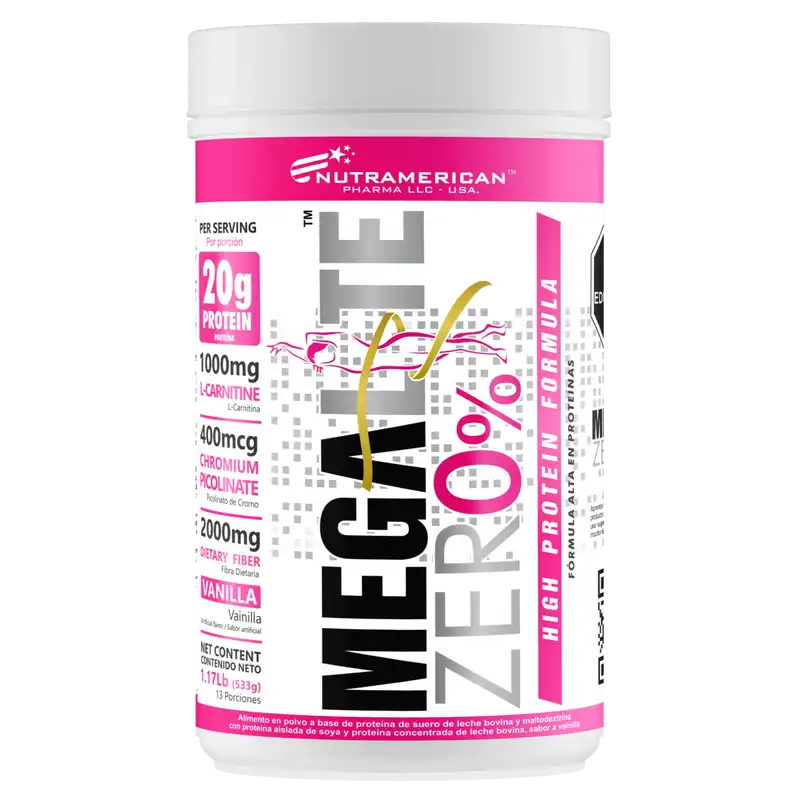 SPORTS Mega Lite Zero% Vainilla (Envase x 1.17) NUTRAMERICAN NUTRAMERICAN