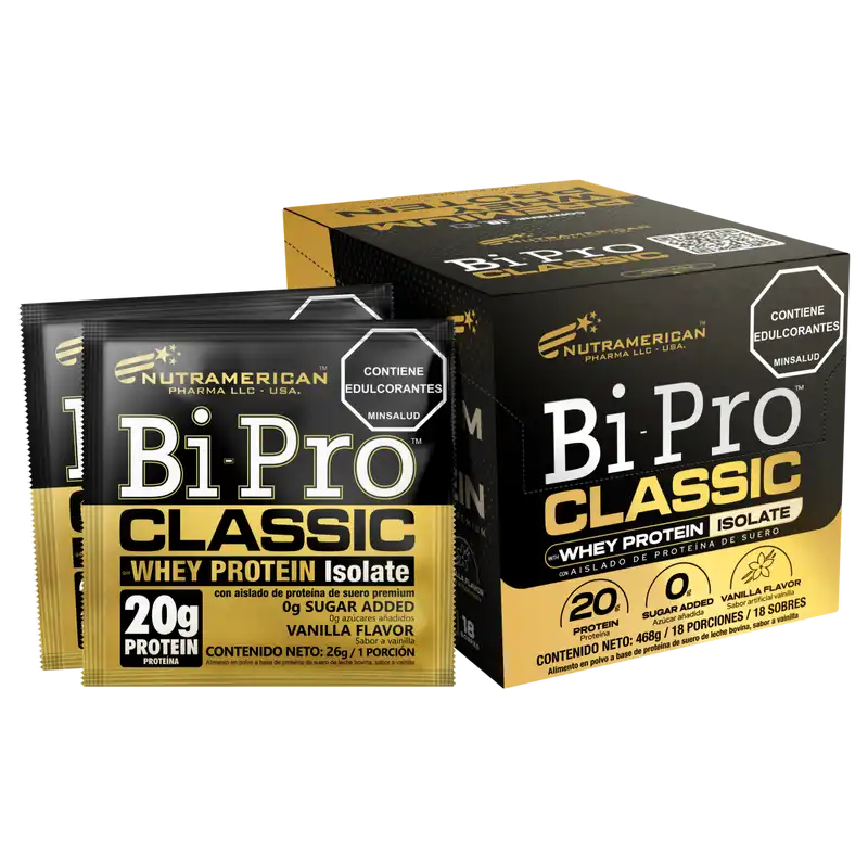 SPORTS BIPRO CLASSIC DISPLAY (Caja x 18 sobres) NUTRAMERICAN NUTRAMERICAN
