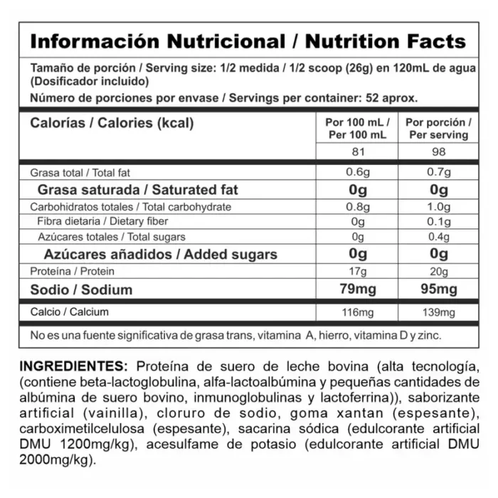 BIPRO CLASSIC Vainilla (Envase x 3 lb) NUTRAMERICAN - Imagen 2