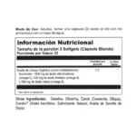 FLAXSEED OIL ORGÁNICO x 99 Capsulas de 1000 mg - SOLARAY - Imagen 2