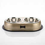 COMEDERO DOBLE DINER CON HUESO 16,5CM – COMEDERO MASCOTAS – BOOL