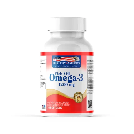 BIENESTAR Y NUTRICION OMEGA 3 FISH OIL 1200 mg (Frasco x 30 cap) HEALTHY AMERICA CARDIOVASCULAR Y CIRCULACION