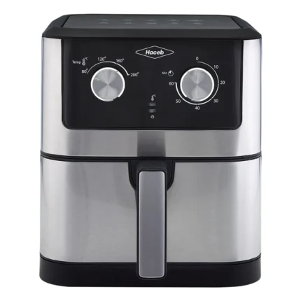 ELECTRODOMESTICOS Freidora de aire Inox Negra – 6 litros – HACEB AIR FRYER