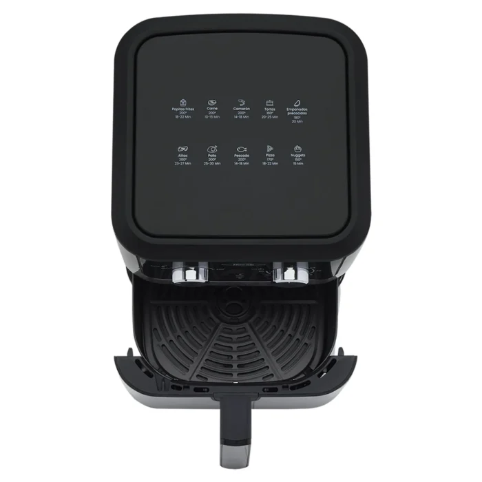 Freidora de aire Inox Negra - 6 litros - HACEB - Imagen 4