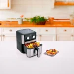 Freidora de aire Inox Negra - 6 litros - HACEB - Imagen 2