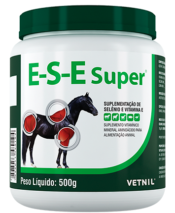 E-S-E - Suplemento Nutricional para Equinos, Mulares, Asininos, Porcinos y Avestruces - 500g - VETNIL - Veterinario para Caballos