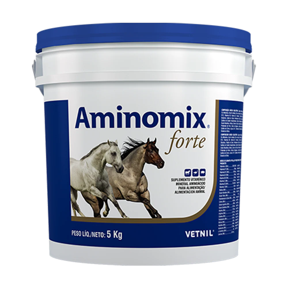 SuplementoAminomixforte5KG-1 AMINOMIX Forte - Suplemento Equino x 5 kg - VETNIL - Veterinario Caballos - Imagen 1