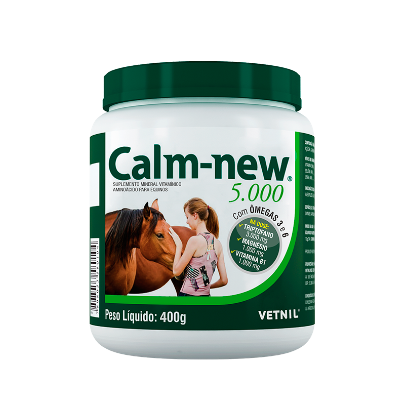 VETNIL-EQUINOS-CALM-NEW-400-GR CALM-NEW 5000 - Suplemento Equino x 400 grs - VETNIL - Veterinario Caballos - Imagen 1